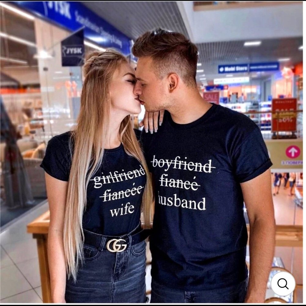 Husband and Wife matching t shirts